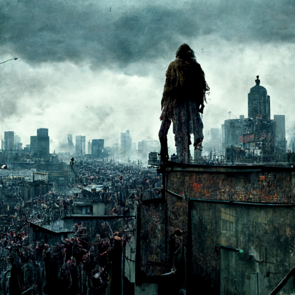 Body Hunter Standing on a Ledge