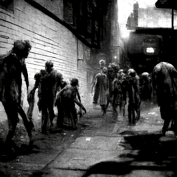 Fantasy RPG Zombie Infected Alleyway